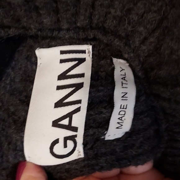 Ganni Wool Blend Open Back Sweater - Picture 10 of 12